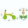 E0101_HP Каталка для детей - 4-х колесный скутер "Ралли", зеленый