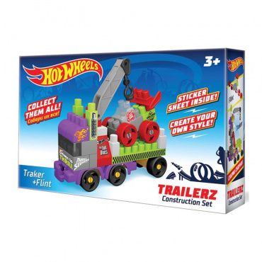 721 Игрушка. Конструктор Bauer серии Hot wheels trailerz "Traker + Flint"