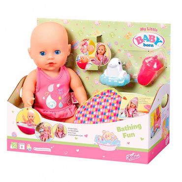 827345 Игрушка My First BABY born Кукла для игры в воде, 30 см, дисплей
