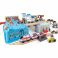 E3773_HP Железная дорога для детей "Мега Метрополис", 80 предметов в контейнере, поезд на батарейках