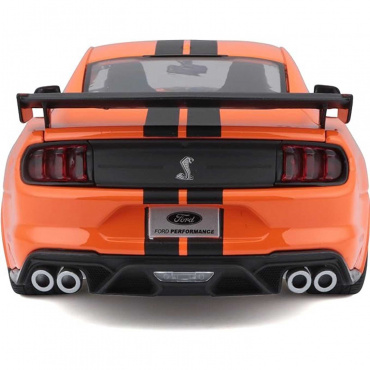 31388 Машинка die-cast 2020 Ford Shelby GT500, 1:18, оранжевая, открывающиеся двери