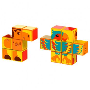 GEO135 Набор Магнитные кубики Magicube Сафари (14 шт) TM toys