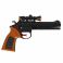 ВВ5438 Водный пистолет Bondibon "Наше Лето", РАС 25x15x3 см, револьвер чёрный с прицелом.