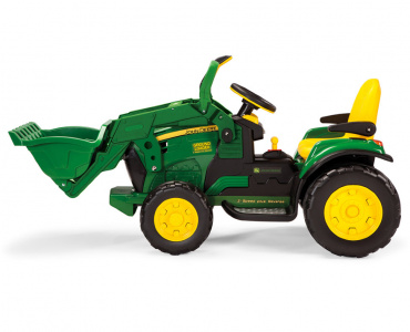 IGOR0068 Трактор с ковшом для катания детей JOHN DEERE GROUND LOADER 12V