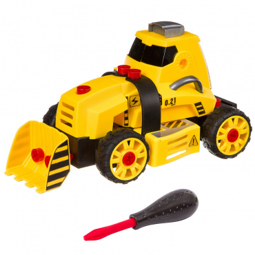 ВВ3381 Машинка конструктор с отверткой, Bondibon, «Бульдозер», Blister 37x13.5x27 ВВ3381 Машинка конструктор с отверткой, Bondibon, «Бульдозер», Blister 37x13.5x27