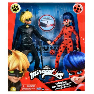 50365 Игровой набор Miraculous "Леди Баг и Супер-кот: миссия выполнена" (кукла 27 см -2шт. с аксес.)