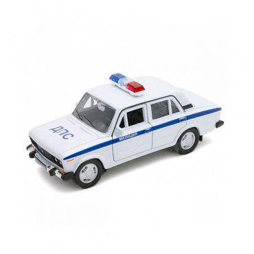 42381PB Игрушка Модель автомобиля 1:34-39 LADA 2106 Милиция ДПС