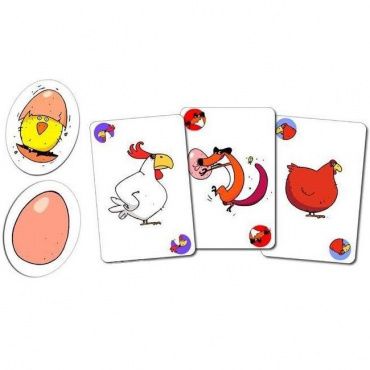 05119 DJECO Детская настольная карточная игра 'Чик-чирик'