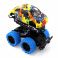 FT8488-4 Игрушка Инерционная die-cast машинка с ярким рисунком, голубыми колесами Funky toys