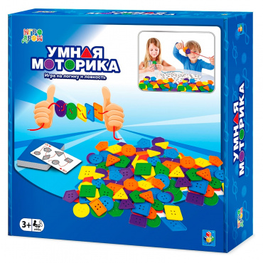 Т16696 1toy Игродом Игра настольная "Умная моторика" в кор.26*26*6,5см