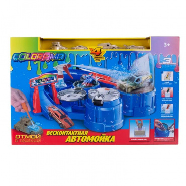 YYL563842 Игровой набор COLORAMA автомойка - сушка гоночных автомобилей