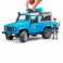 02597 Игрушка из пластмассы Внедорожник Land Rover Defender Station Wagon Полицейская с фигуркой