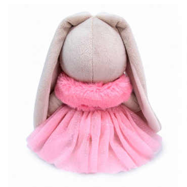 SidS-432 Игрушка мягконабивная Зайка Ми в меховой горжетке (малый)