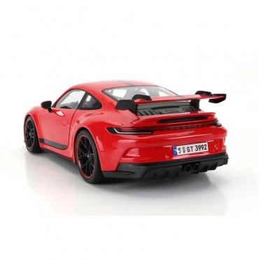 36458 Машинка die-cast 2022 Porsche 911 GT3, 1:18, красная
