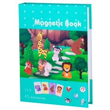 TAV034 Развивающая игра Magnetic Book В зоопарке