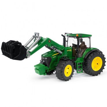 03051 Игрушка из пластмассы Трактор John Deere 7930 с погрузчиком