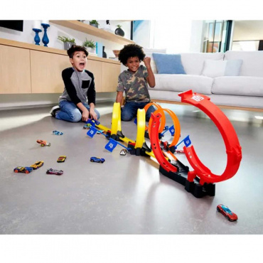 HDR83 Игровой набор Hot Wheels Экшн Автотрек Гонка с петлями HDR83 Игровой набор Hot Wheels Экшн Автотрек Гонка с петлями