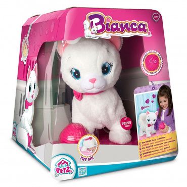 95847 Игрушка Club Petz Кошка Bianca интерактивная,эл/мех, с клубком, выполняет 5 действий, IMC toys