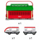 33474 Brio Игрушка депо-переноска для 3х поездов,1 поезд+вагон,кор.