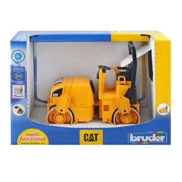 02433 Игрушка из пластмассы Bruder Каток Caterpillar двухвальцовый