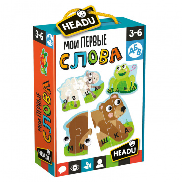 RU29204 Настольная игра для детей с 3 лет "Мои первые слова" Headu