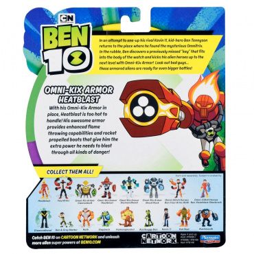 76146 Игрушка из пластмассы Ben 10 Фигурка 12.5 см, Бронированный Человек-огонь