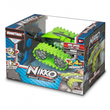 10181 Игрушка Машина на р/у Nano Trax Electric Green Nikko