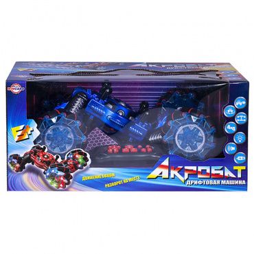 YK-2033 Игрушка Wincars Машина Акробат на катках с подвижными осями, ездит боком, звук, свет, Р/У