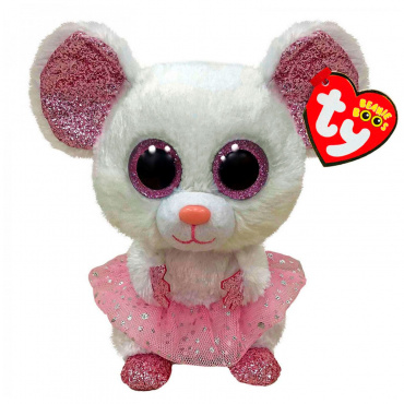 36488 Игрушка мягконабивная Мышка-балерина NINA серии "Beanie Boo's", 24 см