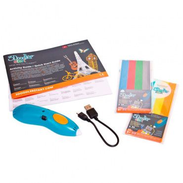 3DS-ESST-TNG-R-17 3Д Ручка 3DOODLER START, базовый набор Wobble Works