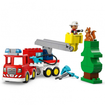 10473 Конструктор Дупло 'Пожарная машина со шлангом и пожарным оборудованием'