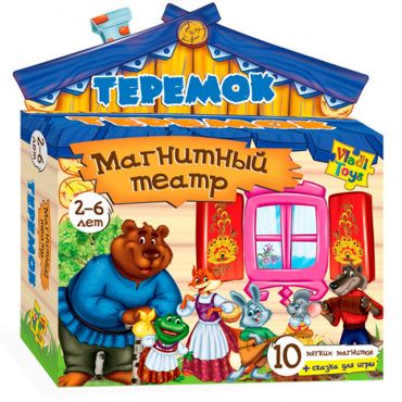 VT3206-08 Игра настольная "Магнитный театр. Теремок" 