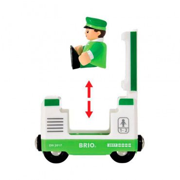 33622 BRIO Игровой набор зеленый поезд (3 вагона) и машинист, кор