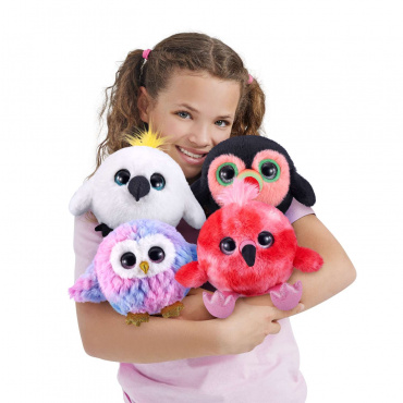 9537/44170 Игровой набор ZURU Pets Alive плюшевая   "Птичка-повторюшка", звук, ассорт