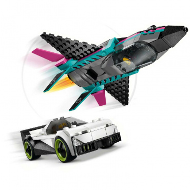 60489 Конструктор Сити "Реактивный самолет против автомобиля"