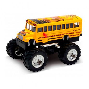 47006S Игрушка модель машины 1:34-39 School Bus Big Wheel Monster