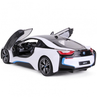 71000 Игрушка транспортная 'Автомобиль на р/у 'BMW I8" 1:14 (дистанционно открывающиеся двери)