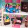 PD318-12 Деревянный кукольный домик "Беатрис Гранд" с мебелью и гараж, 11 предметов, для кукол 30 см
