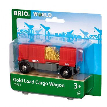 33938 BRIO Игрушка. Грузовой вагончик с золотом, 2 эл.