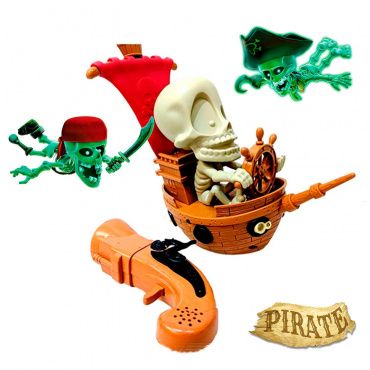1090-1 Игрушка Тир проекционный Джонни Пират с 1 бластером