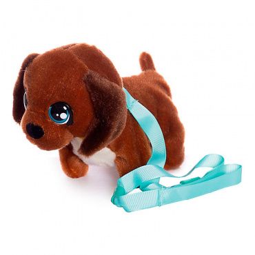 99869 Игрушка Club Petz Щенок Mini Walkiez Chocolab интерактивный, ходячий, со звуковыми эффектами