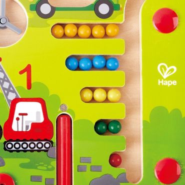 E1713_HP Игрушка Детский магнитный лабиринт с шариком "Транспорт", учим цвета и цифры