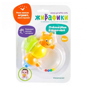 939393 Игрушка развивающая «Пчелка Майя» с дудочкой