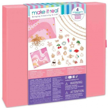 1719 Набор Make it Real Набор для создания браслетов "Стиль и мода в розовом"