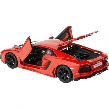 31210 Машинка die-cast Lamborghini Aventador LP 700-4, 1:24, оранжевая, открывающиеся двери