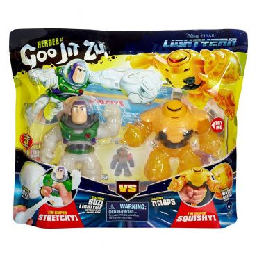 39849 Игровой набор тянущихся фигурок Базз Лайтер VS Циклоп. ТМ GooJitZu