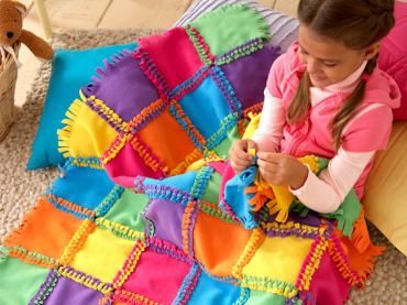 ZA1551 Творческий набор DIY "Лоскутное одеяло из флиса"