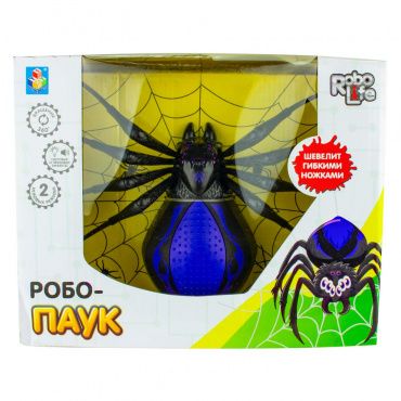 Т16715 1toy Игрушка Робо-паук (свет, звук, движение), коробка 30*23*10 см,3 *1,5 В АА (в комп не вх)