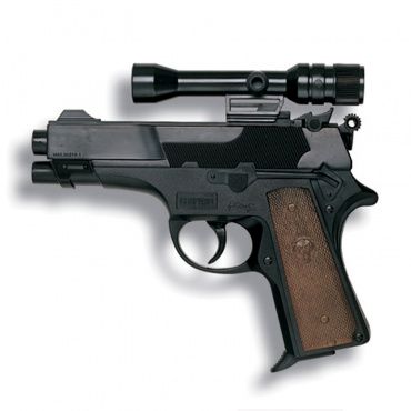 0219/26 Игрушка Пистолет Leopardmatic 17,5cm, короб, 13 зарядов (Edison)