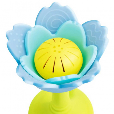 E0138_HP Погремушка "Малышам" Голубой цветок, 3в1